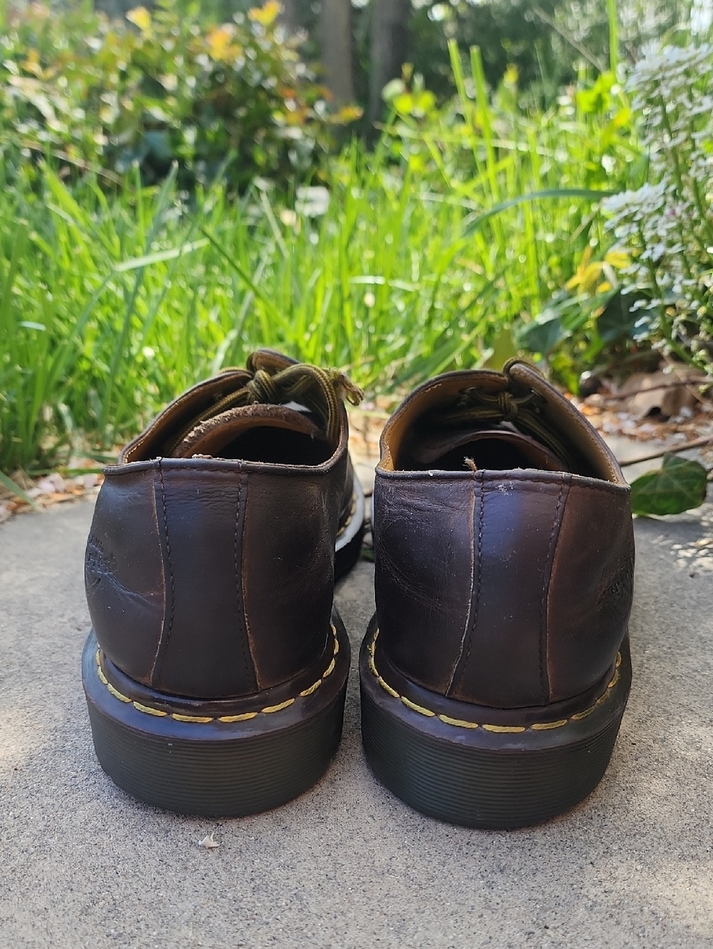 Dr. Martens Brown Leather 4-Eye Derby Oxfords - Picture 5 of 14